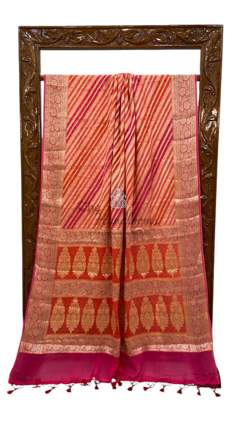 Pure Chiffon Khaddi Banarasi Saree - The Handlooms