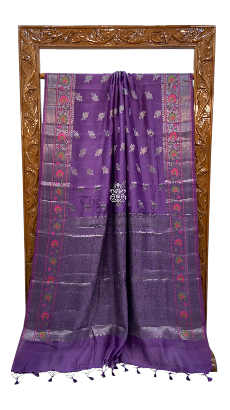 Pure Chanderi Handloom Banarasi Saree - The Handlooms