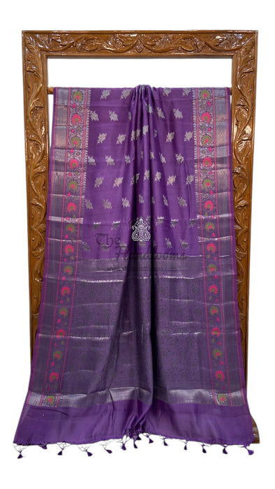 Pure Chanderi Handloom Banarasi Saree