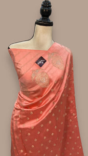 Pure Mango Silk Banarasi Handloom Saree - The Handlooms