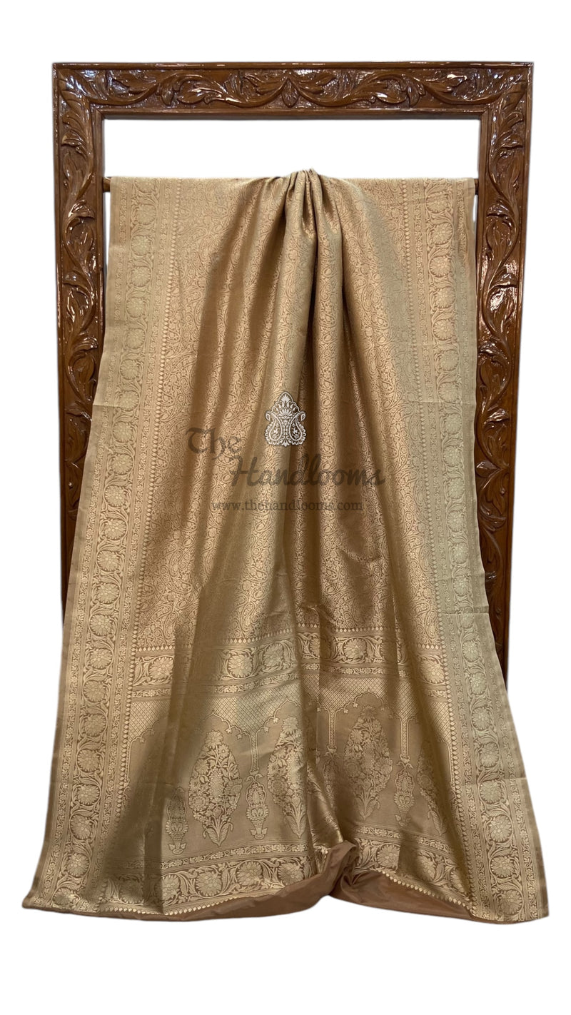 Pure Katan Silk Banarasi Handloom Saree - Tanchui Brocade - The Handlooms