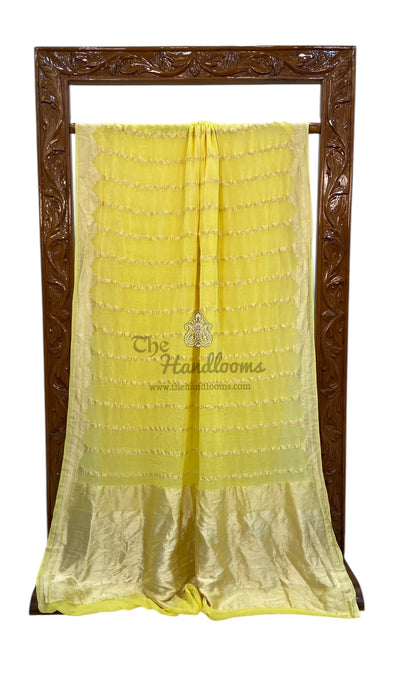 Pure Khaddi Georgette Handloom Banarasi Saree