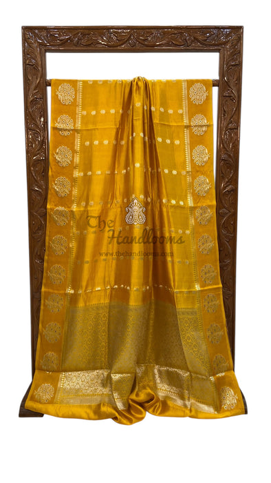 Pure Mango Silk Banarasi Handloom Saree