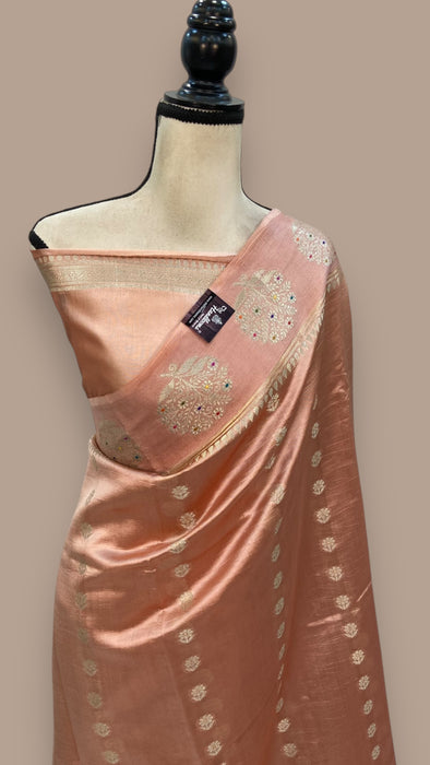 Pure Mango Silk Banarasi Handloom Saree