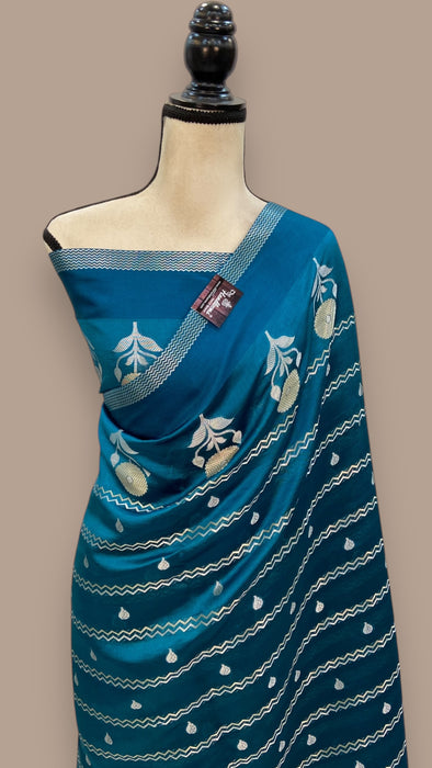 Pure Mango Silk Banarasi Handloom Saree