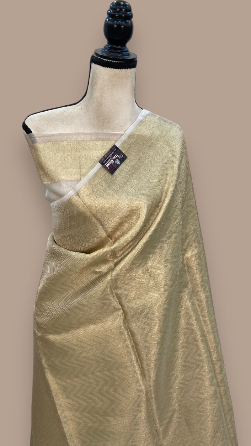 Pure Kora Tissue Handloom Banarasi Saree - The Handlooms