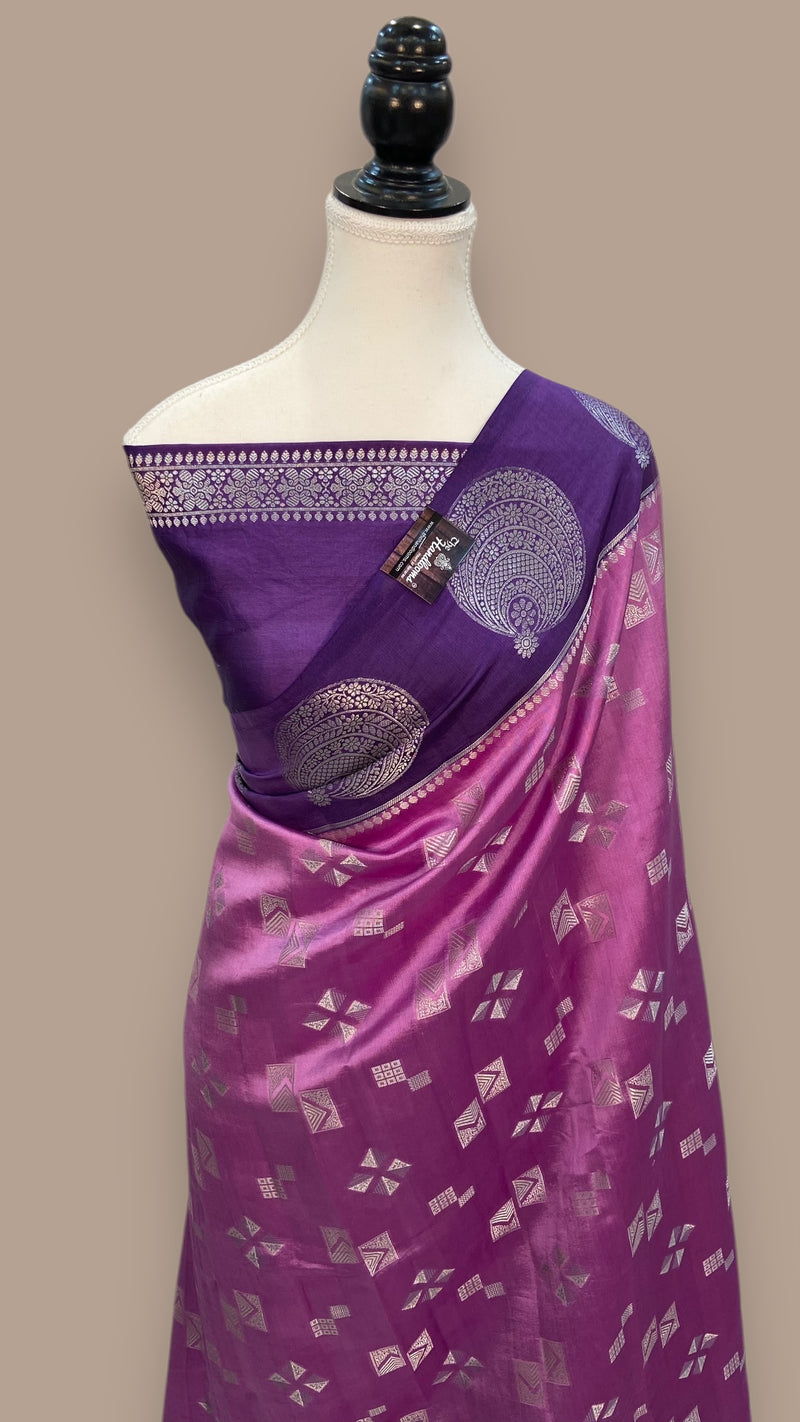 Pure Mango Silk Banarasi Handloom Saree - The Handlooms