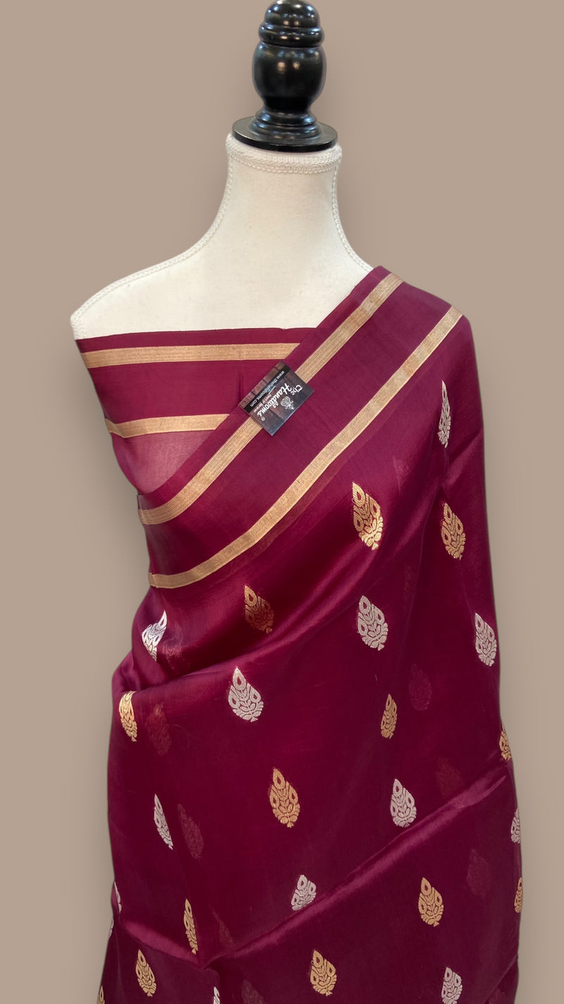 Pure Kora Handloom Banarasi Saree - The Handlooms