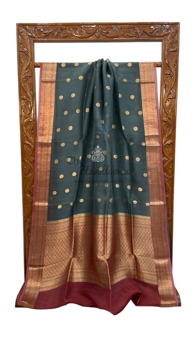 Pure Kora Handloom Banarasi Saree