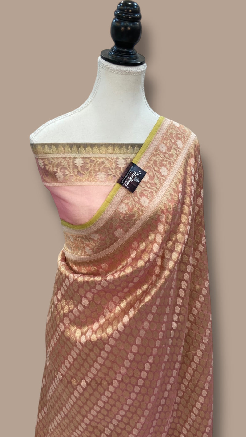 Pure Tissue Reshmi zari Banarasi Saree - The Handlooms