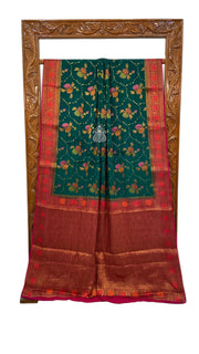 Pure Chiffon Khaddi Banarasi Saree - The Handlooms