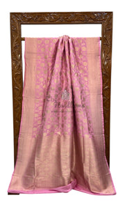 Pure Katan Silk Banarasi Handloom Saree - All over jaal work - The Handlooms