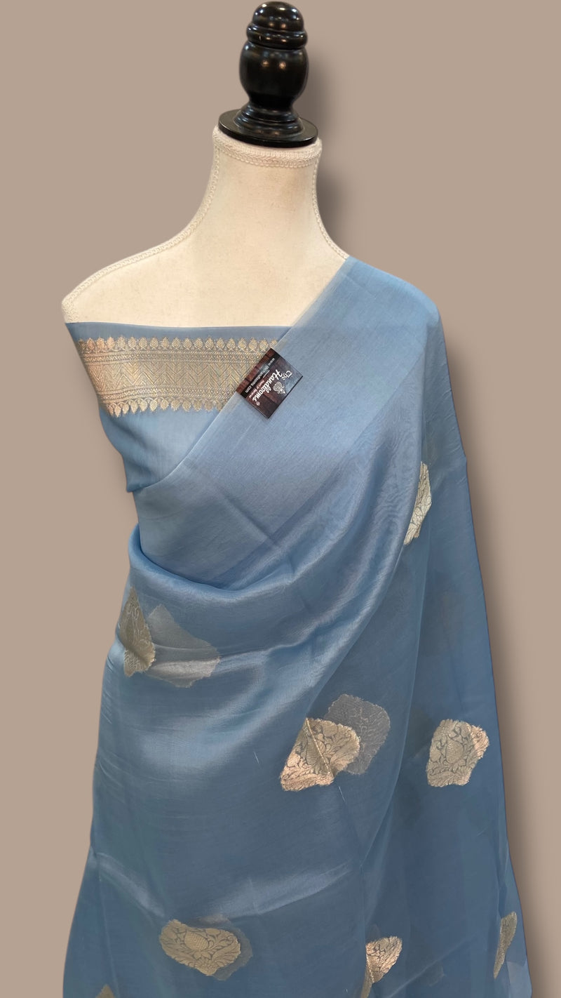 Pure Kora Handloom Banarasi Saree - The Handlooms