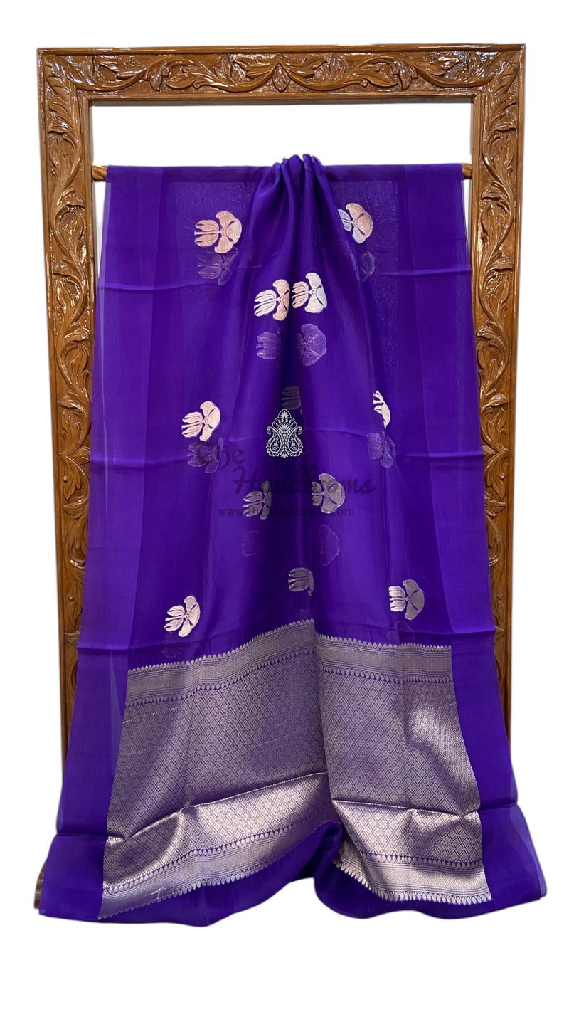 Pure Kora Handloom Banarasi Saree - The Handlooms
