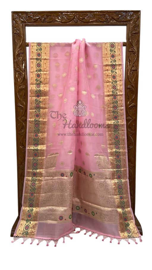 Pure Kora Handloom Banarasi Saree - The Handlooms