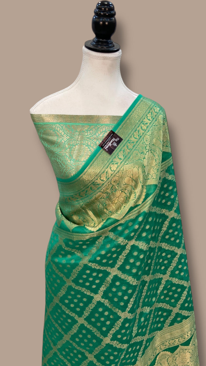 Pure Kora Handloom Banarasi Saree - The Handlooms