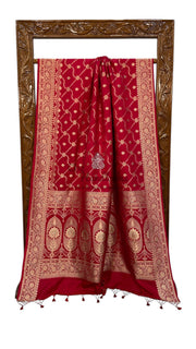 Pure Mushroo Silk Handloom Banarasi Saree - The Handlooms