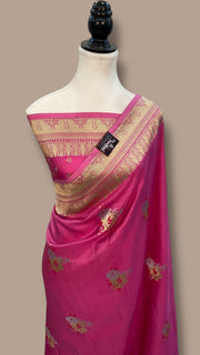 Pure Mushroo Silk Handloom Banarasi Saree - The Handlooms