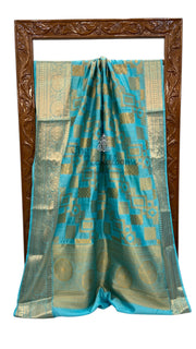 Pure Chiniya Silk Khaddi Handloom Banarasi Saree - The Handlooms