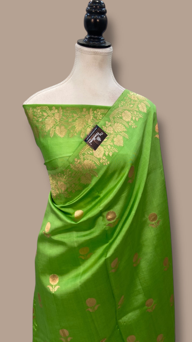 Pure Katan Silk Banarasi Handloom Saree - The Handlooms