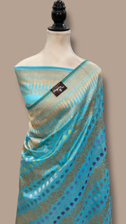 Ektara Pure Katan Silk Banarasi Handloom Saree - All over kadiyal Jaal work - The Handlooms