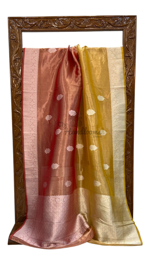 Pure Kora Handloom Banarasi All Over Kadua Motifs Saree - The Handlooms