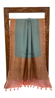 Pure Khaddi Georgette Handloom Banarasi Saree - The Handlooms