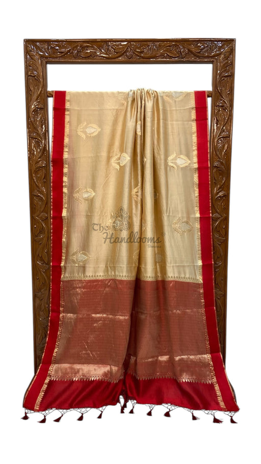 Pure Mango Silk Banarasi Handloom Saree - The Handlooms