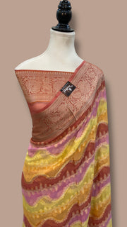 Pure Chiffon Khaddi Banarasi Saree - The Handlooms