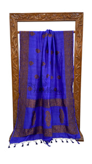Tussar Georgette Handloom Banarasi Saree - Antique Zari - The Handlooms