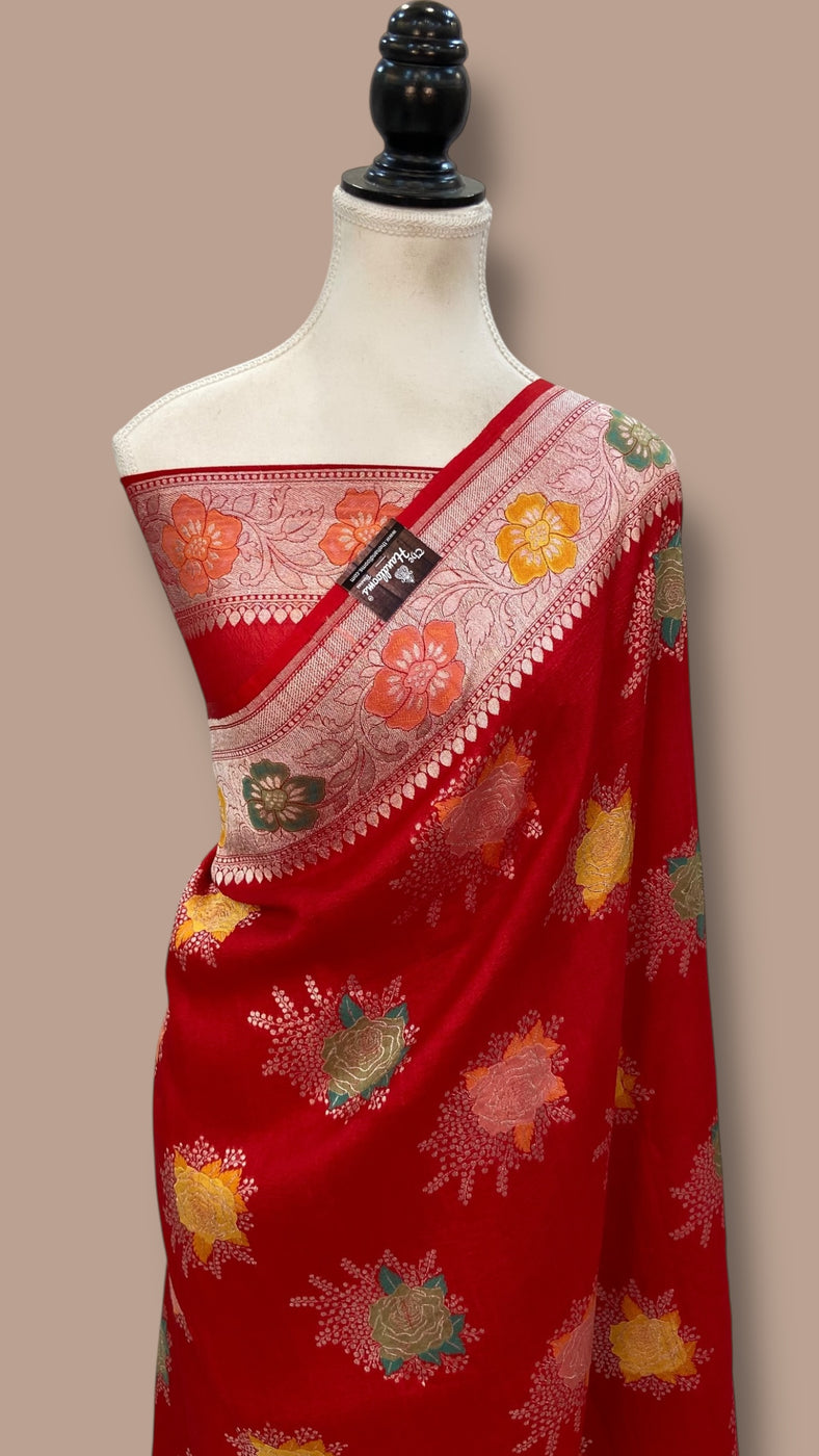 Tussar Meenakari Saree