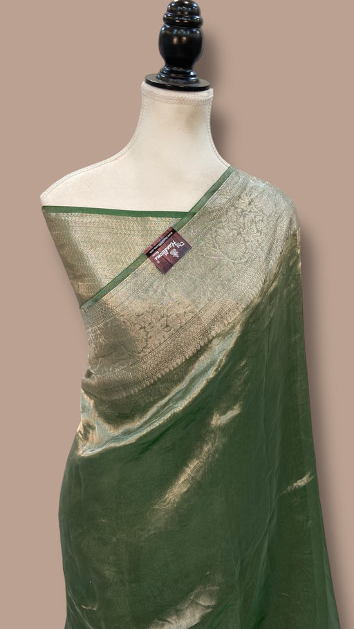 Pure Kora Tissue Handloom Banarasi Saree - The Handlooms