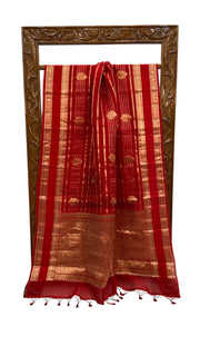 Pure Kora Handloom Banarasi Saree - The Handlooms