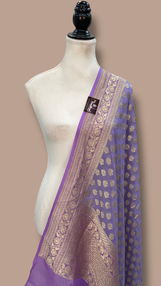 Pure Khaddi Georgette Handloom Dupatta - The Handlooms