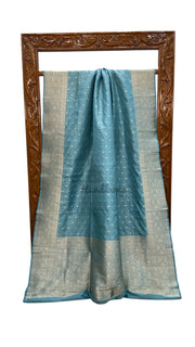 Pure Katan Silk Banarasi Handloom Saree - All Over Motifs - The Handlooms