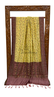 Pure Butter Crepe Banarasi Saree - The Handlooms