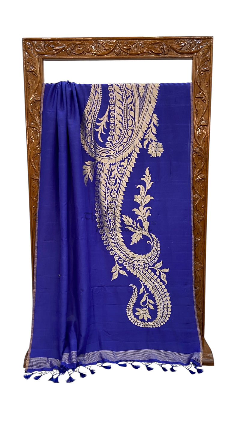 Moonga Georgette Handloom Banarasi Saree - The Handlooms