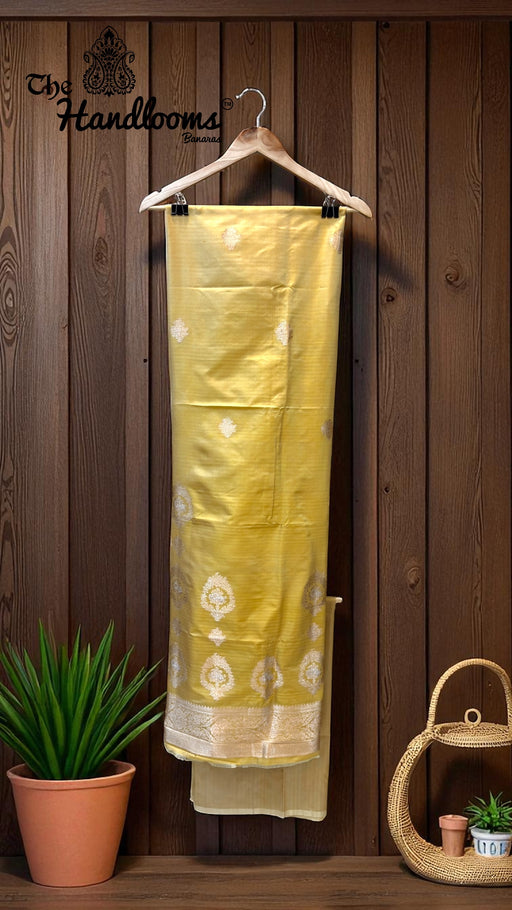 Pure Katan Silk Handlooms Banarasi Dress material - The Handlooms
