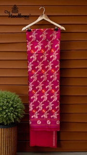 Pure Katan Silk Handlooms Banarasi Dress material - The Handlooms