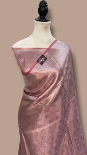 Pure Kora Tissue Tanchui Handloom Banarasi Saree - The Handlooms