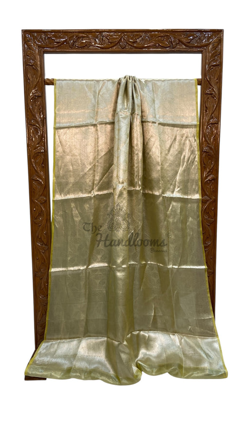 Pure Kora Tissue Tanchui Handloom Banarasi Saree - The Handlooms