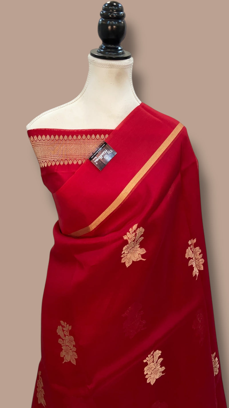 Pure Kora Handloom Banarasi Saree - The Handlooms