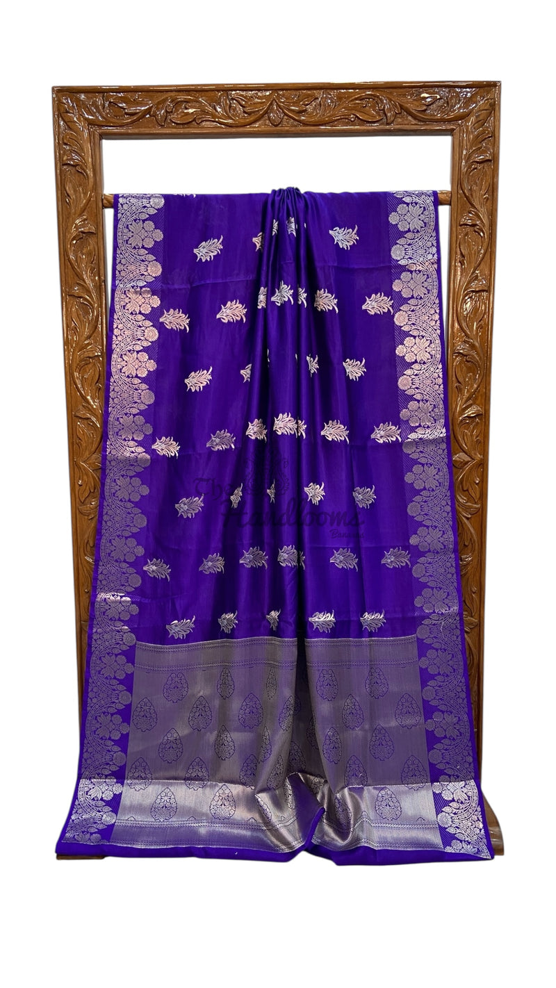 Pure Mango Silk Banarasi Handlokom Saree - The Handlooms