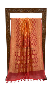 Pure Georgette Banarasi Bandhej Handloom Saree - The Handlooms