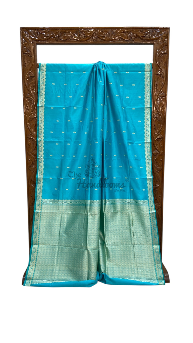 Pure Katan Silk Reshmi Zari Banarasi Handloom Saree - The Handlooms