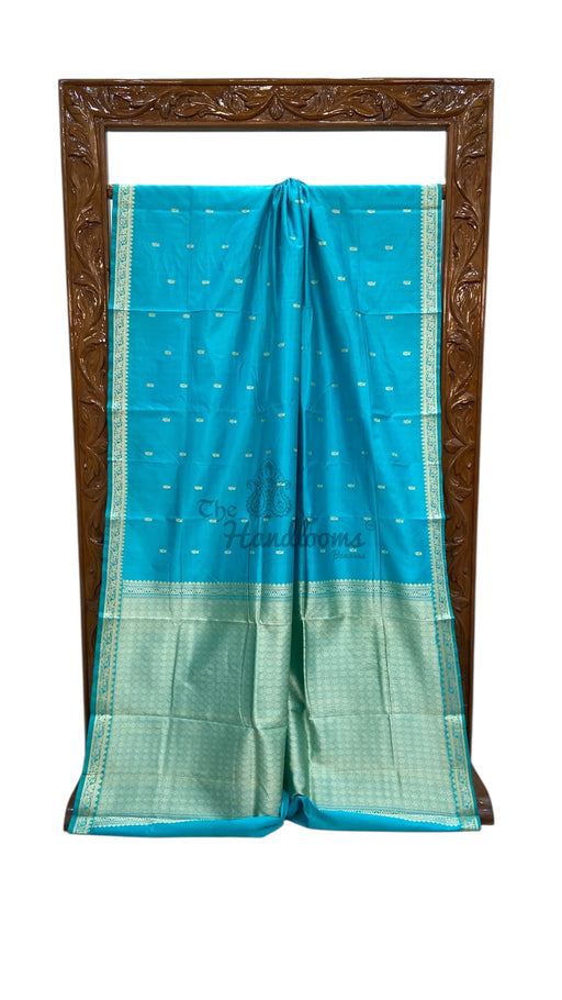 Pure Katan Silk Reshmi Zari Banarasi Handloom Saree - The Handlooms