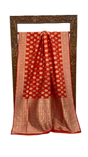 Pure Katan Silk Banarasi Handloom Saree - All Over Jaal Work - The Handlooms