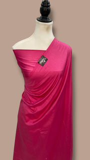 Pure Katan Chiniya Silk Handloom Banarasi Saree-Plain - The Handlooms