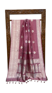 Pure Katan Silk Banarasi Handloom Saree - All Over Kadua Motifs - The Handlooms