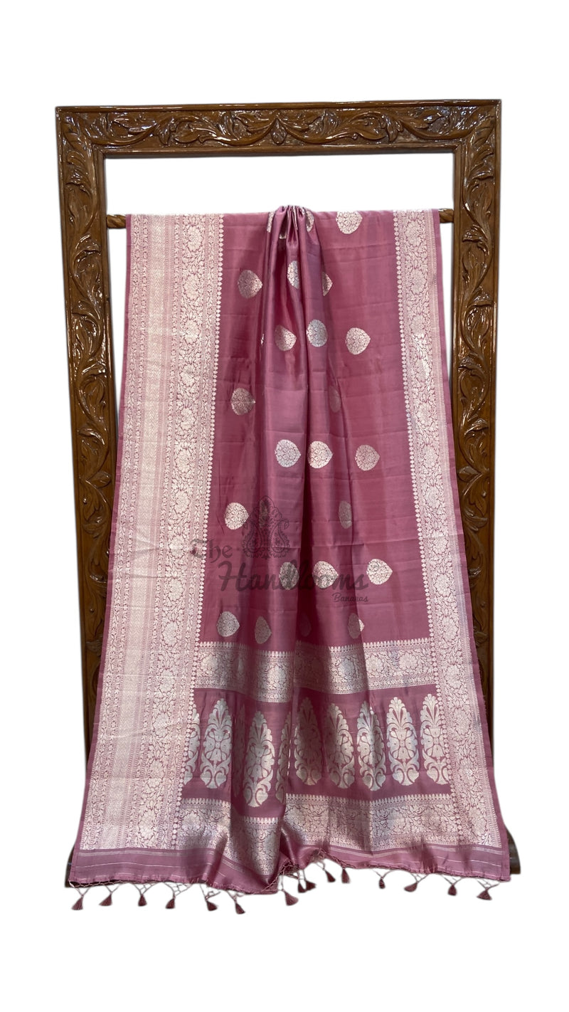 Pure Katan Silk Banarasi Handloom Saree - All Over Kadua Motifs - The Handlooms